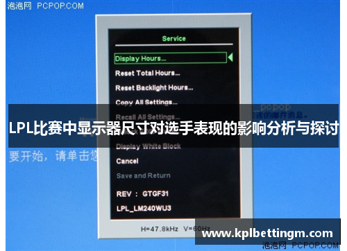 LPL比赛中显示器尺寸对选手表现的影响分析与探讨